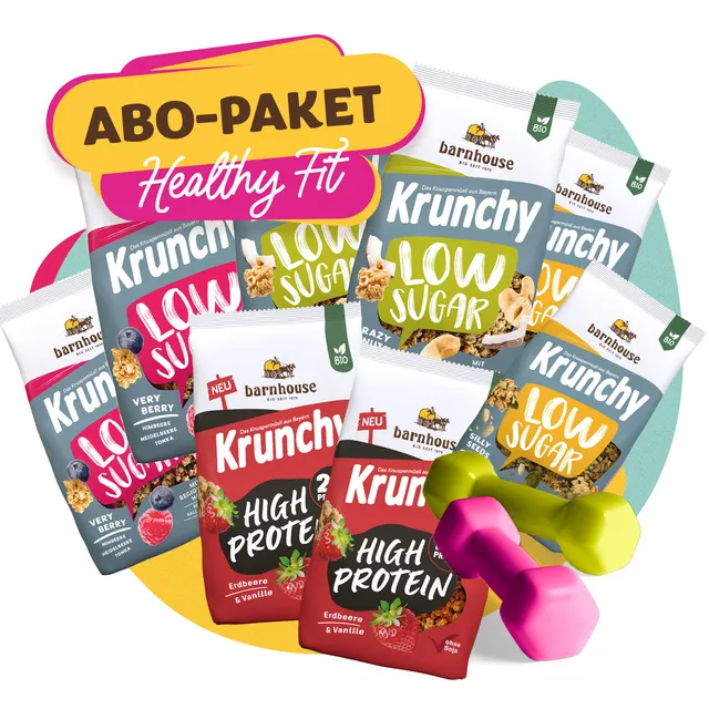 barnhouse-abo-paket-healthy-fit-krunchy-low-sugar-6-x-375g-berraschung image 1
