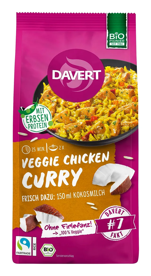 davert-veggie-chicken-curry-mit-fairtrade-reis-fertiggericht-120-g image 1