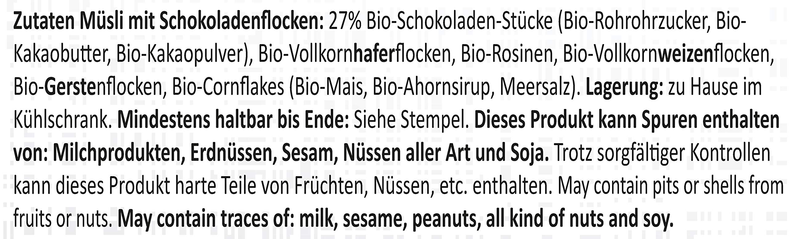 seitenbacher-bio-schoko-m-sli-lactosefrei-vegan-vollkorn-500g image 3