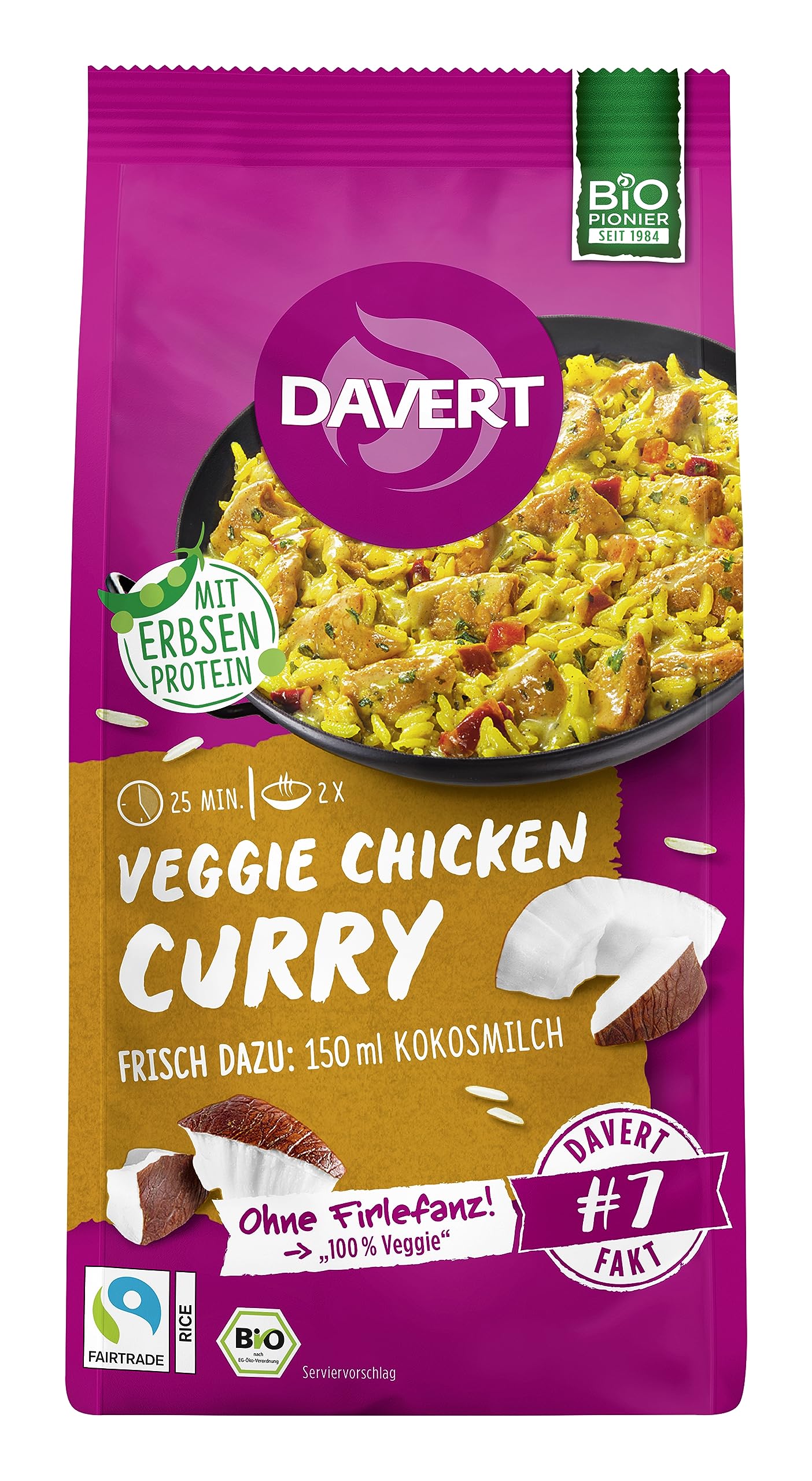 davert-veggie-chicken-curry-mit-fairtrade-reis-fertiggericht-120-g image 1