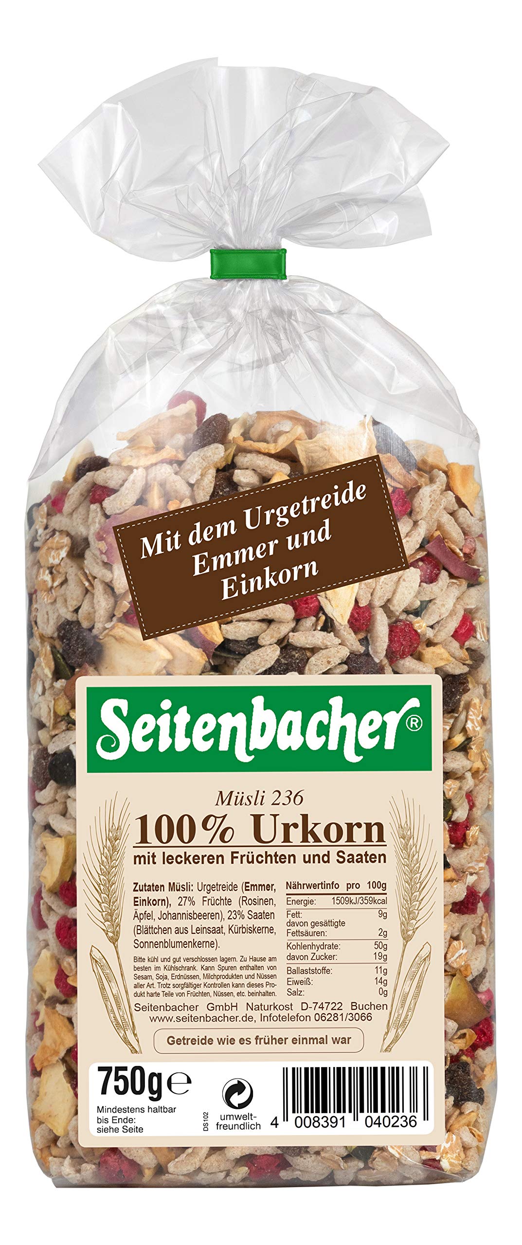 seitenbacher-100-urkorn-m-sli-emmer-einkorn-dinkel-vollkorn-3-x-750g image 1