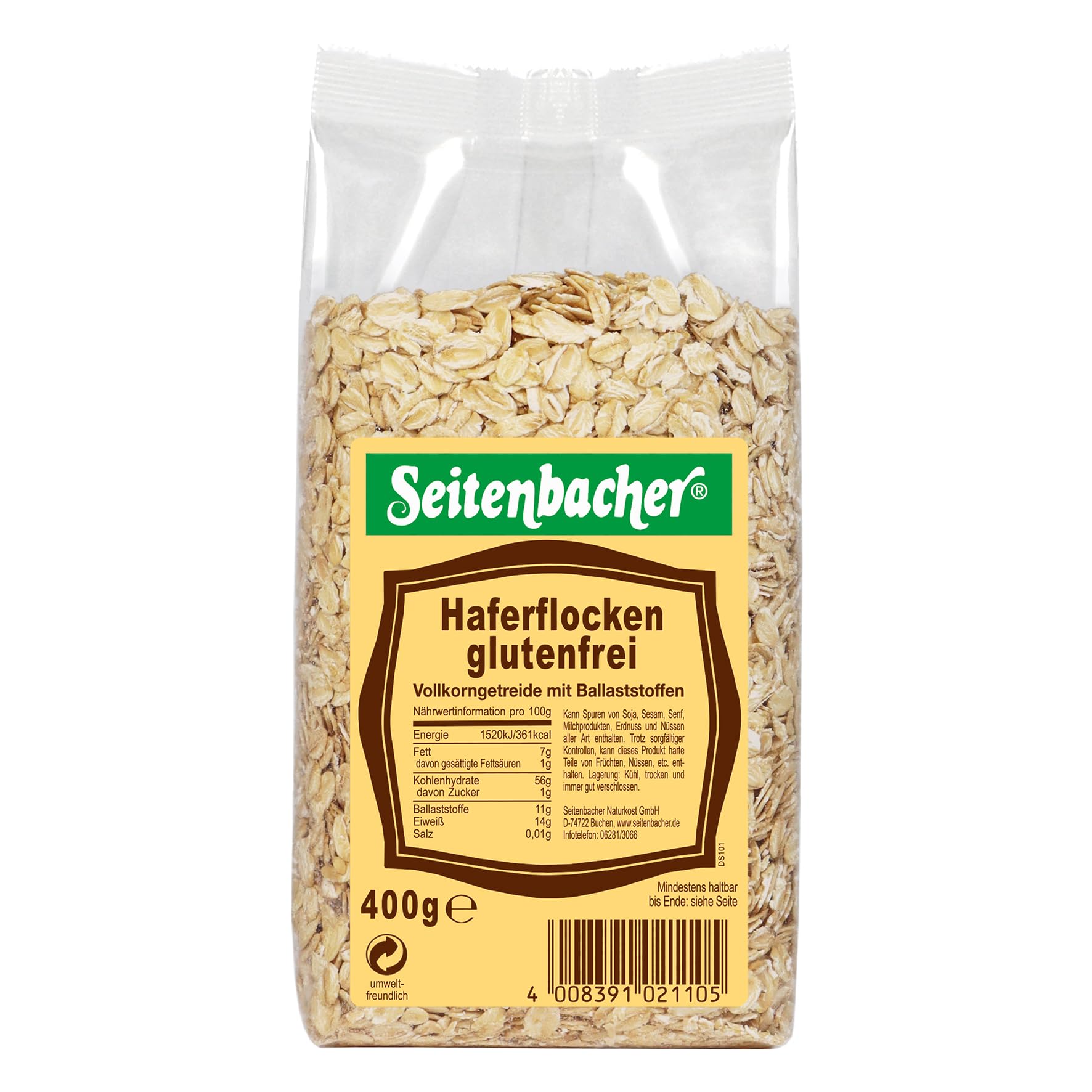 seitenbacher-haferflocken-grossbl-ttrig-ganz-zart-glutenfrei-vollkorn-haferflock image 1