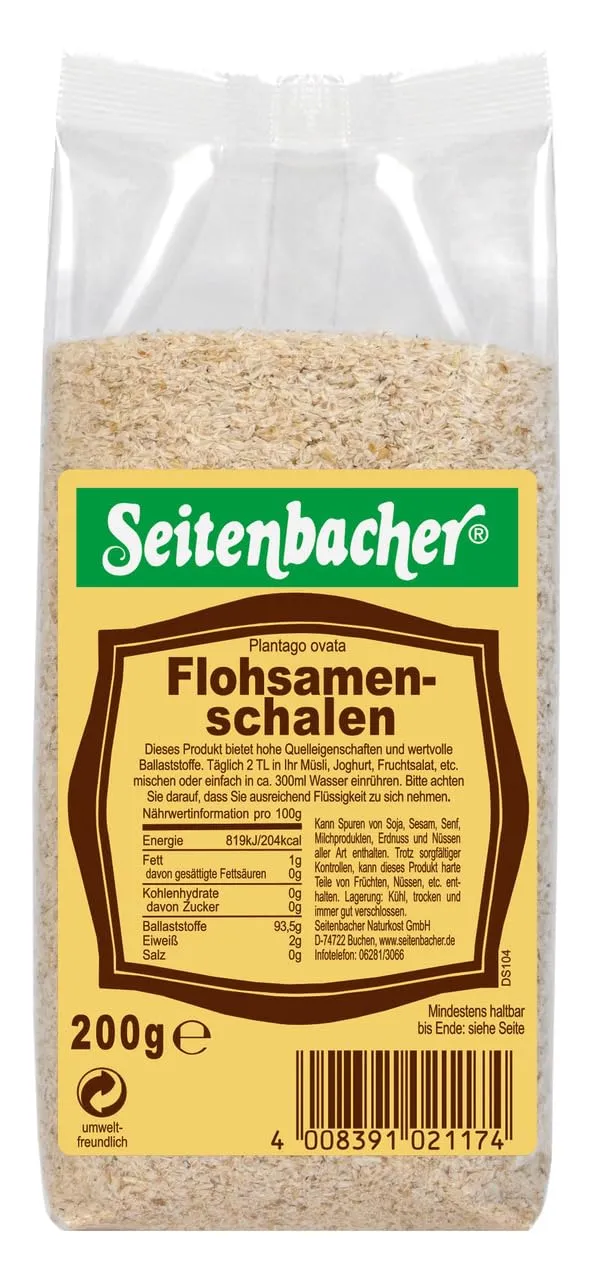 seitenbacher-flohsamenschalen-naturrein-plantago-ovata-5-x-200g image 1