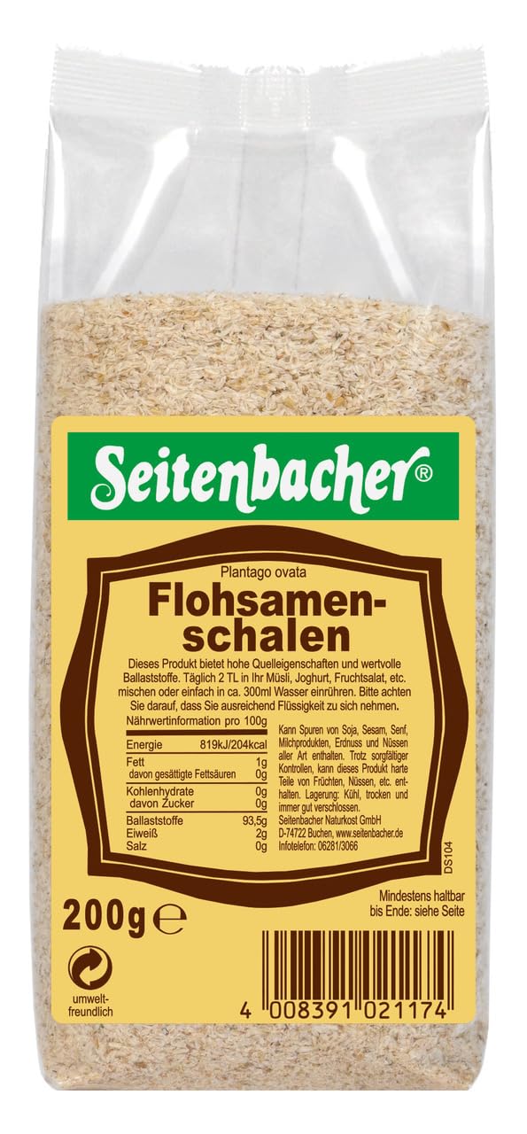 seitenbacher-flohsamenschalen-naturrein-plantago-ovata-5-x-200g image 1