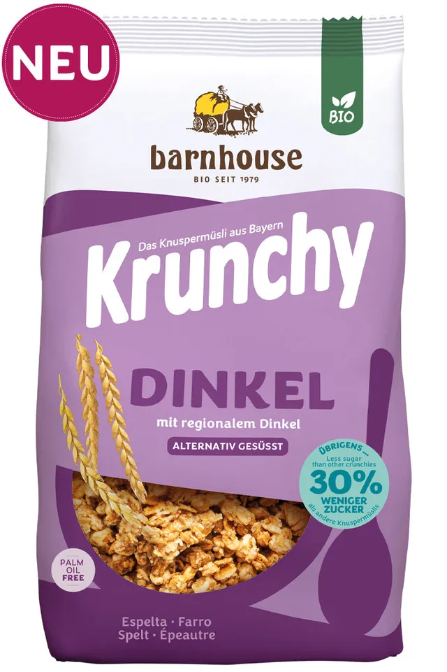 barnhouse-krunchy-dinkel-weniger-zucker-bio-dinkel-knusperm-sli image 1