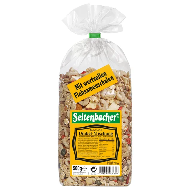 seitenbacher-m-sli-dinkel-vollkorn-weizenfrei-6x500g image 1