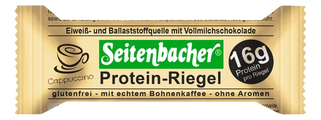 seitenbacher-protein-riegel-cappuccino-60g-16g-protein-glutenfrei-glycerinfrei image 1