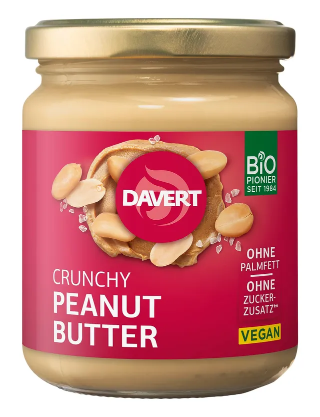 davert-crunchy-peanutbutter-bio-erdnussmus-250-g image 1