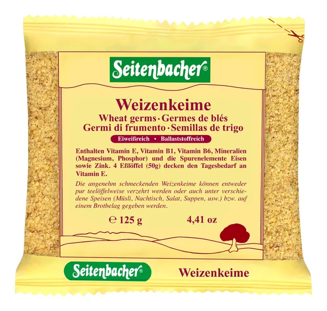 seitenbacher-weizenkeime-mit-vitamin-e-12-x-125-g image 1