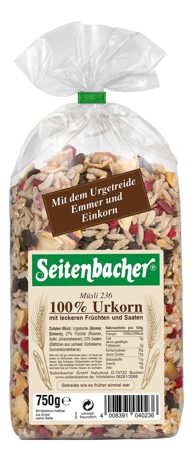seitenbacher-100-urkorn-m-sli-emmer-einkorn-dinkel-vollkorn-3-x-750g image 1