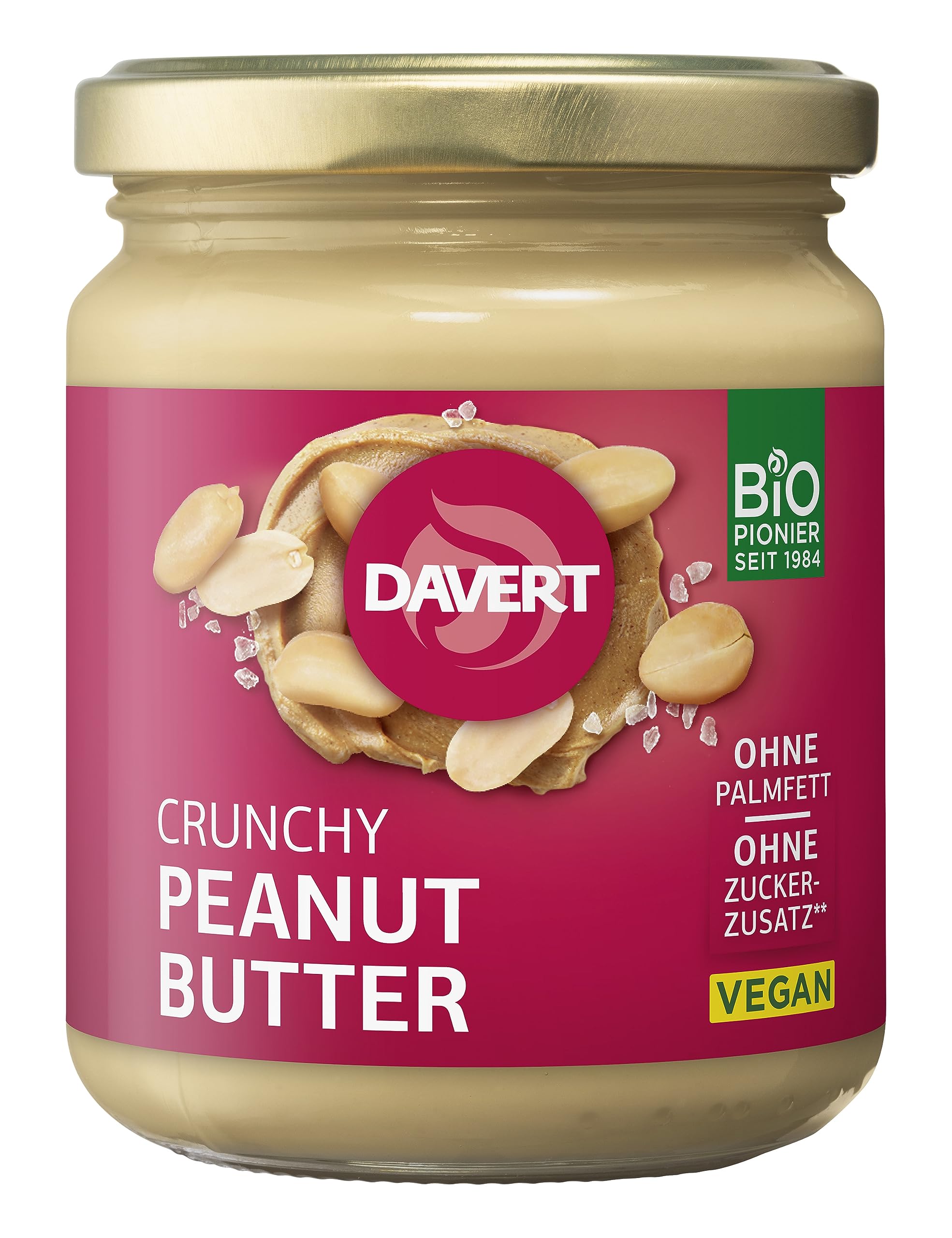 davert-crunchy-peanutbutter-bio-erdnussmus-250-g image 1