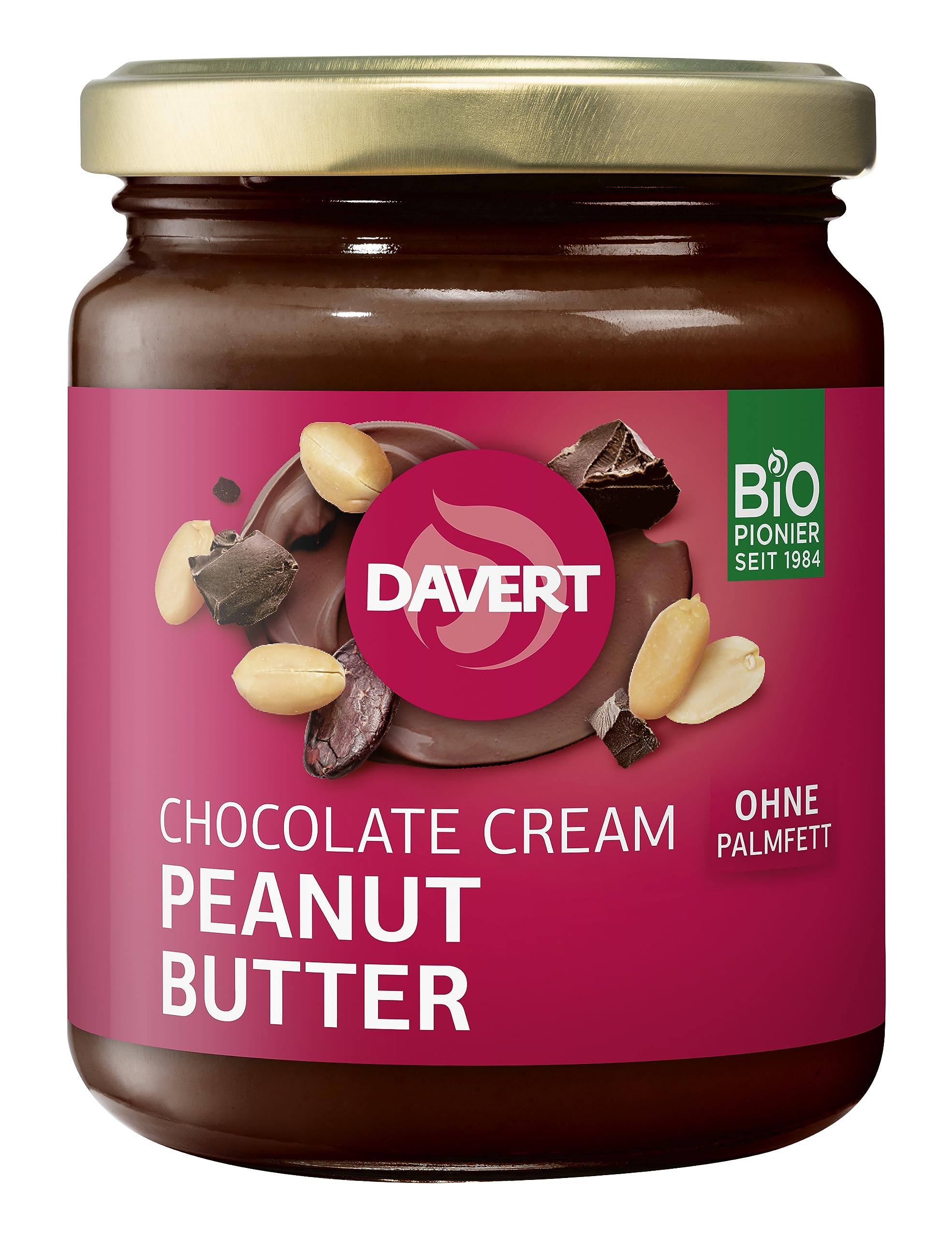 davert-chocolate-cream-peanut-butter-bio-schoko-erdnuss-250-g image 1