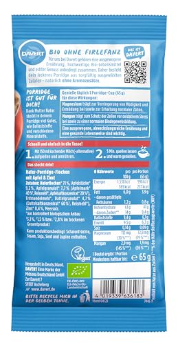 davert-bio-hafer-porridge-cup-apfel-zimt-65-g image 4