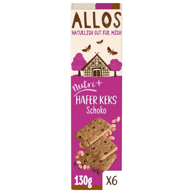 allos-bio-haferkeks-schoko-vollkorn-6-x-130-g image 1