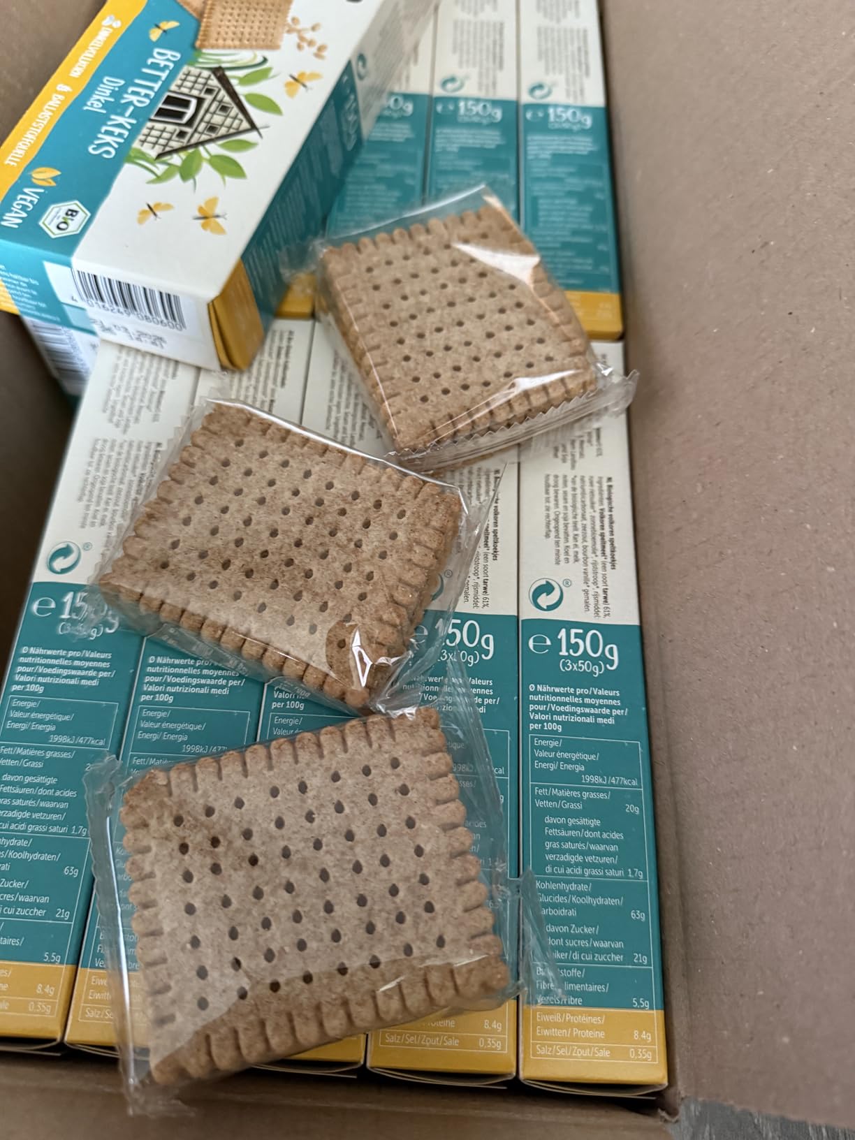 Leider zerbröselt angekommen
