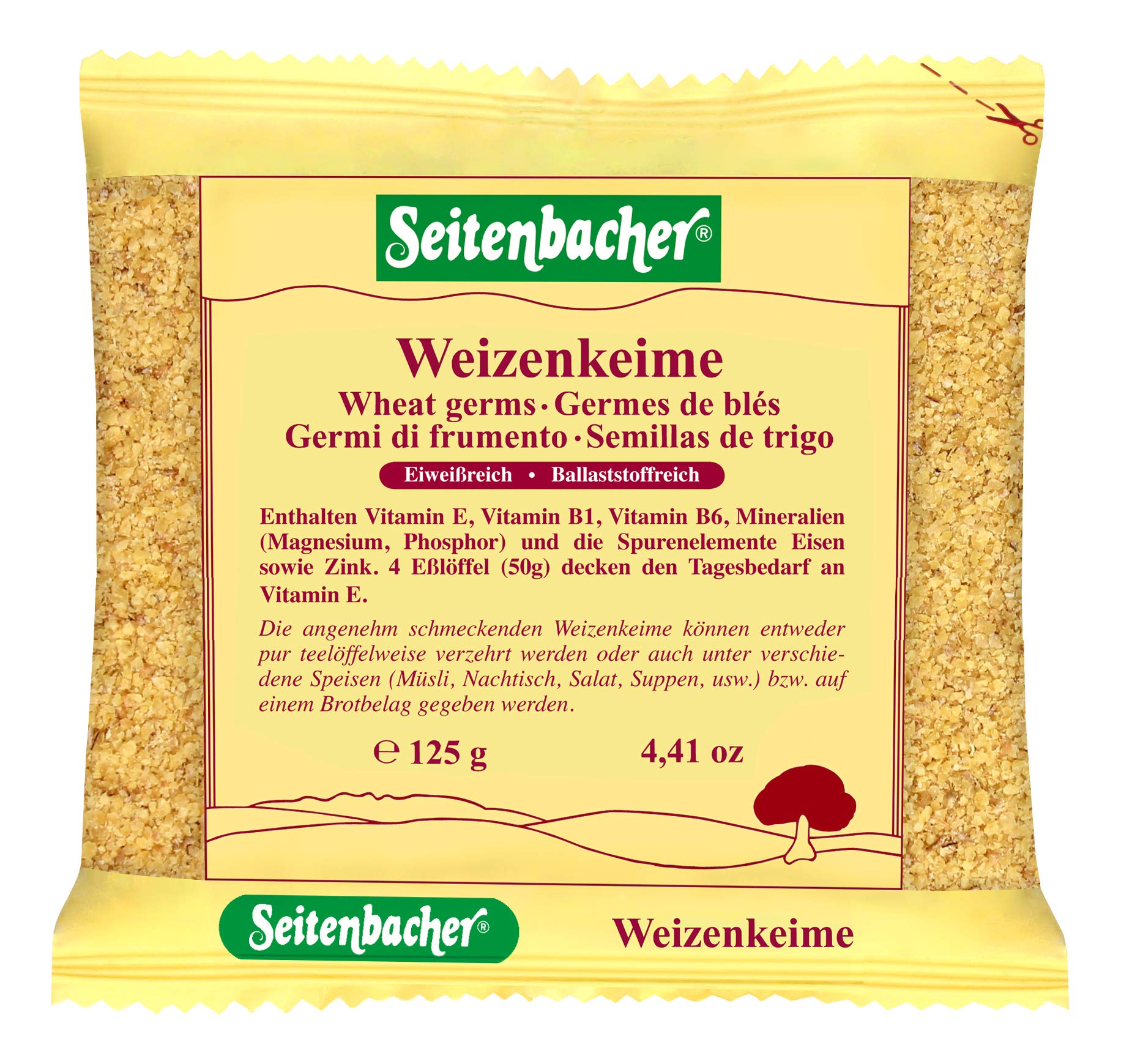 seitenbacher-weizenkeime-mit-vitamin-e-12-x-125-g image 1
