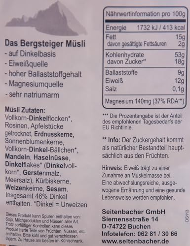 seitenbacher-bergsteiger-m-sli-dinkel-vollkorn-750-g image 7