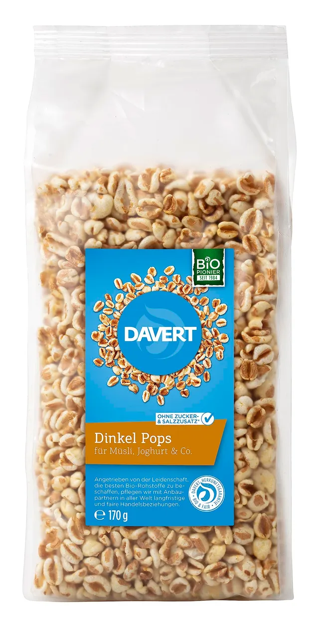 davert-dinkel-pops-bio-gepuffter-dinkel-170-g image 1