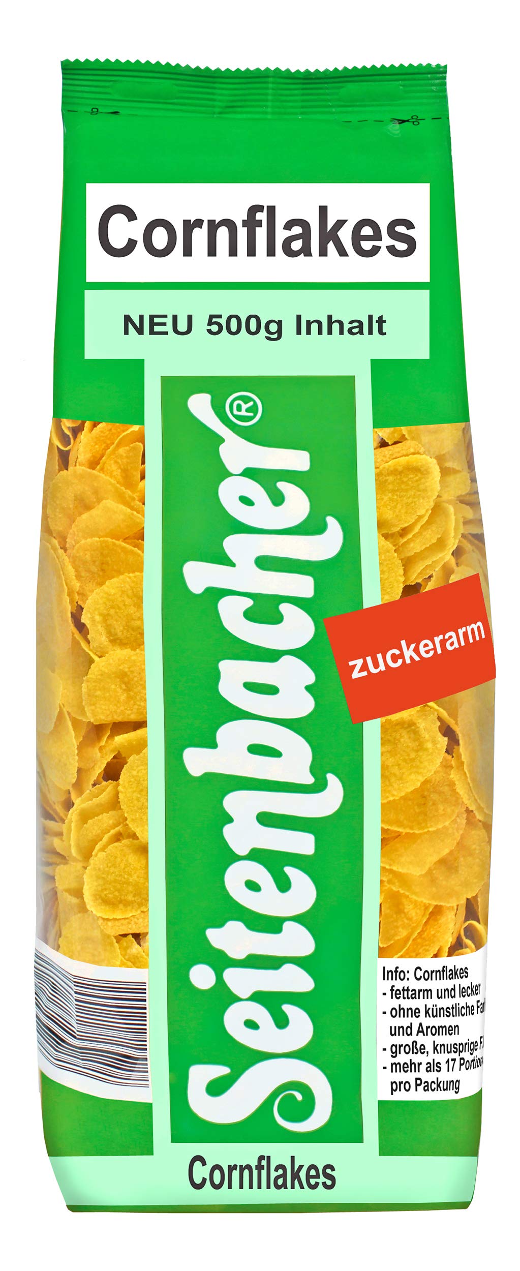 seitenbacher-cornflakes-extra-gro-die-knusprigen-zuckerarm-500-g image 1