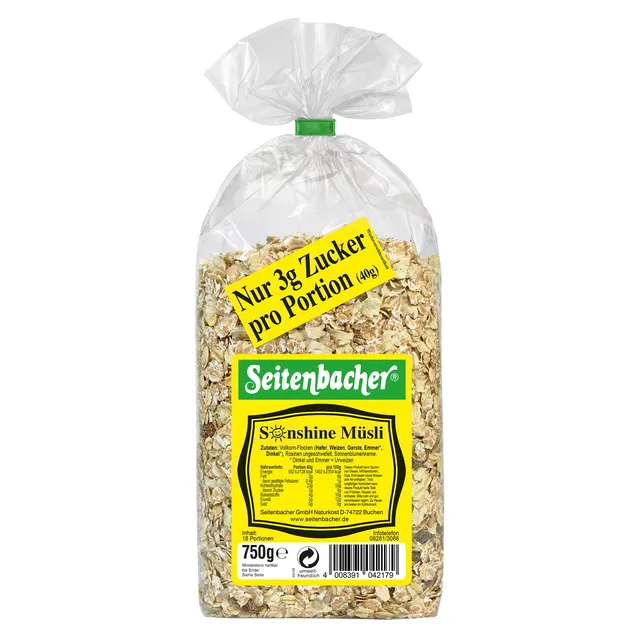 seitenbacher-sunshine-m-sli-5-vollkorngetreide-3-x-750-g image 1