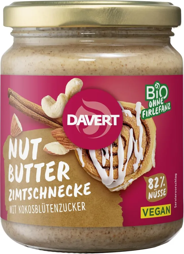 davert-nut-butter-zimtschnecke-mandel-cashew-mus-1-x-250-g image 1