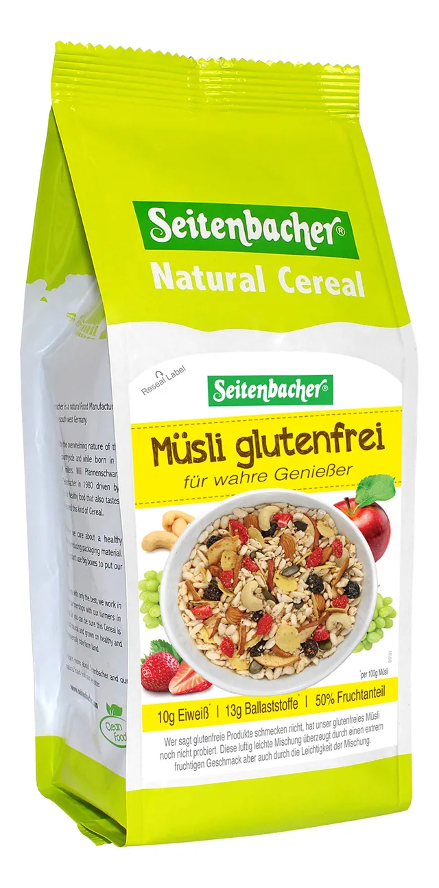 seitenbacher-m-sli-glutenfrei-laktosefrei-fr-chte-n-sse-375-g image 1
