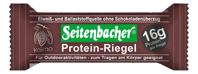 seitenbacher-protein-riegel-kakao-29-protein-glutenfrei-55g-riegel image 1