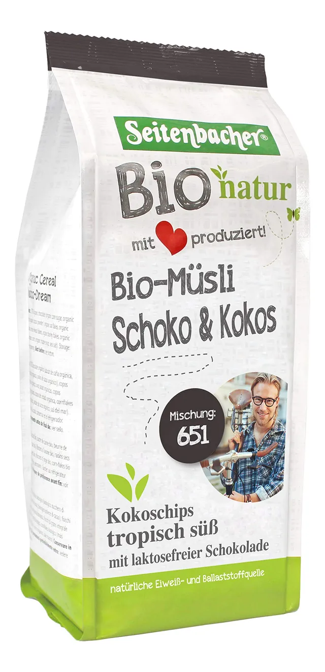 seitenbacher-bio-vollkorn-m-sli-schoko-und-kokos image 1
