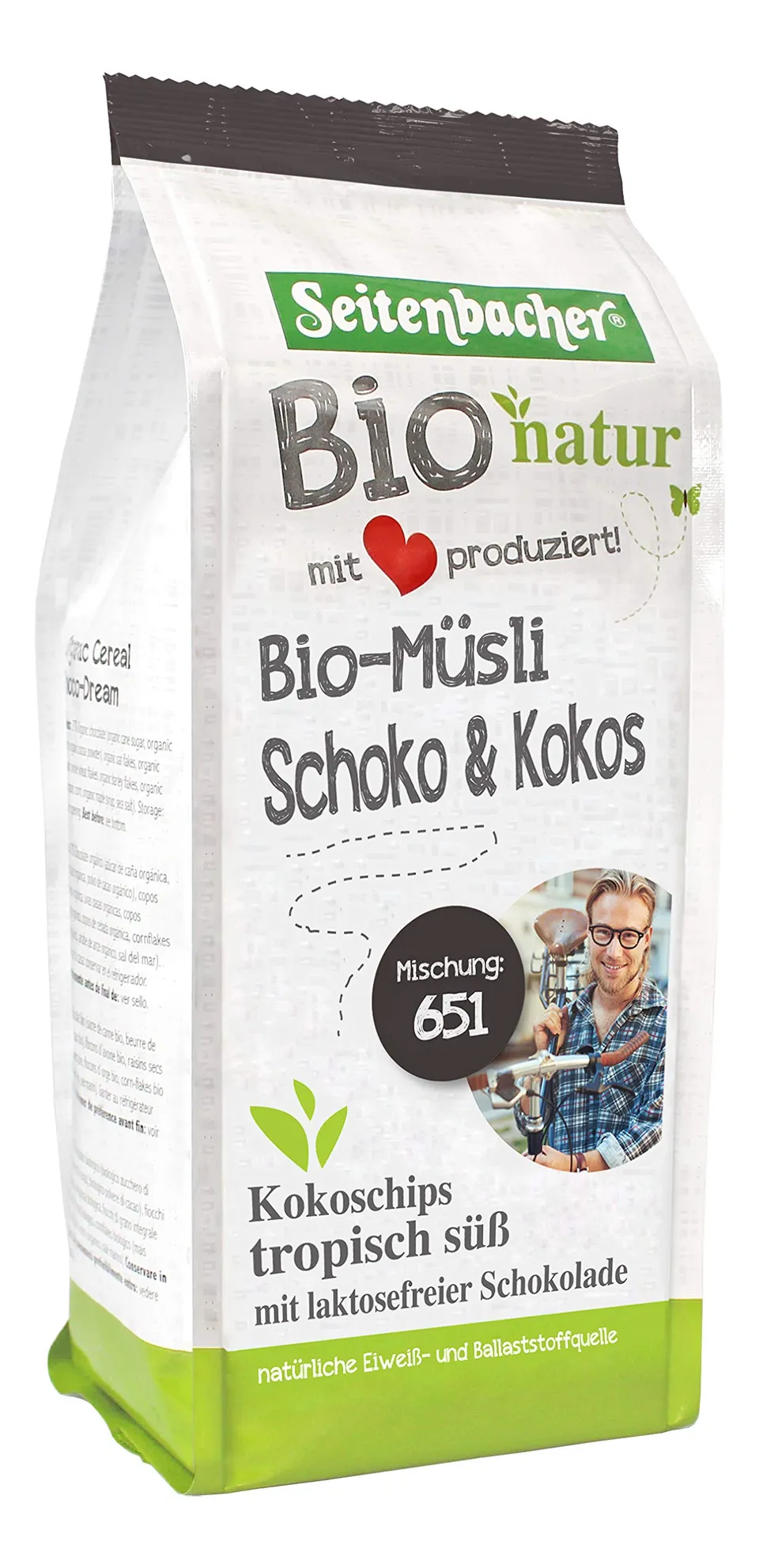 seitenbacher-bio-vollkorn-m-sli-schoko-und-kokos image 1