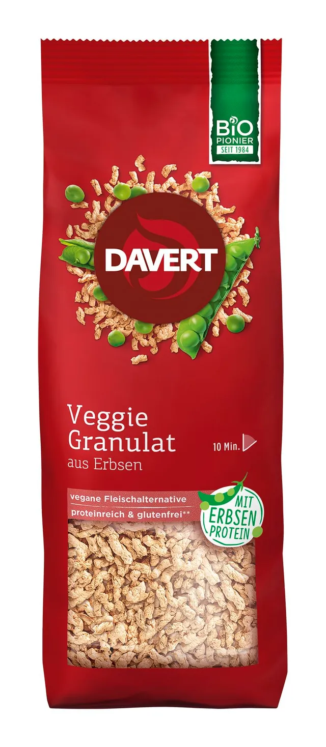 davert-veggie-granulat-aus-erbsenprotein-bio-100-g image 1