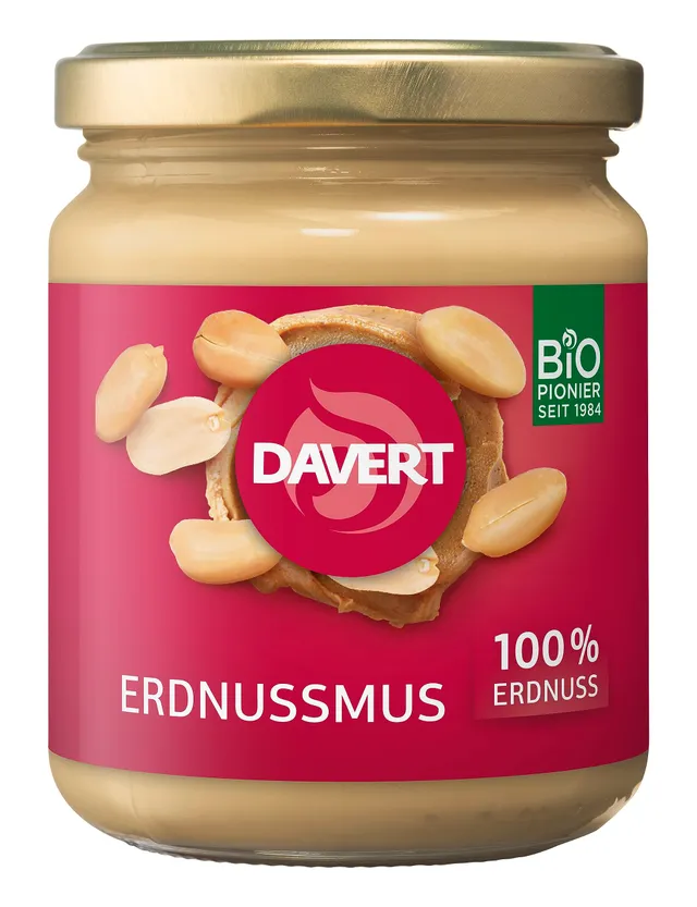 davert-erdnussmus-bio-nut-butter-250-g image 1