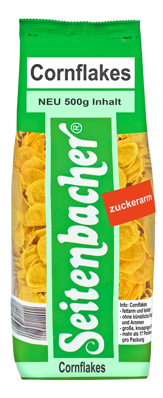 seitenbacher-cornflakes-extra-gro-die-knusprigen-zuckerarm-500-g image 1
