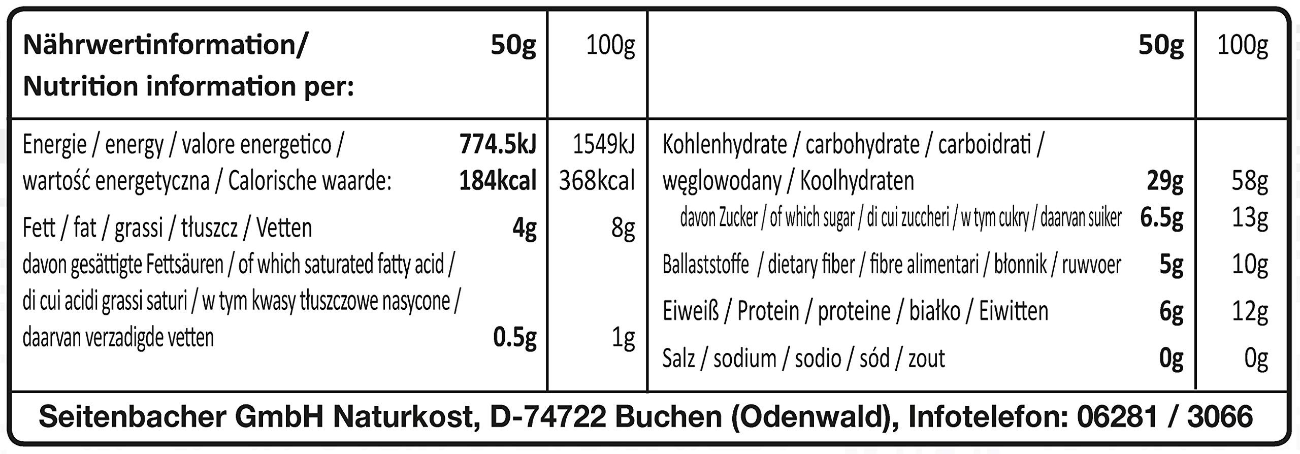 seitenbacher-bio-fr-hst-cks-m-sli-erdbeere-vollkorn-vegan-500g image 2