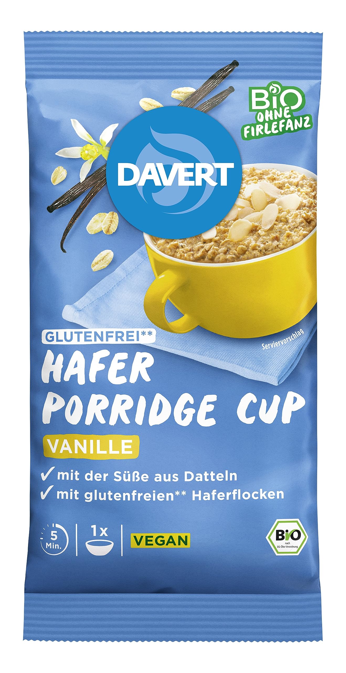 davert-porridge-cup-vanille-glutenfrei-65g-bio image 1