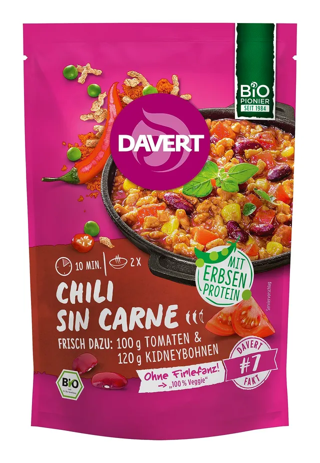 davert-chili-sin-carne-mit-erbsenprotein-80g-trockenmischung image 1